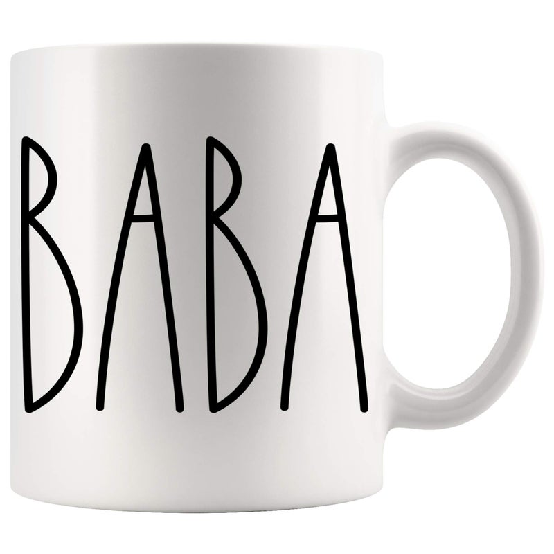 Moon9xx Baba Coffee Cup, Baba Gifts for Christmas, Birthday, Mother's Day, Father's Day, Family Coffee Mug - 11oz - Image 1